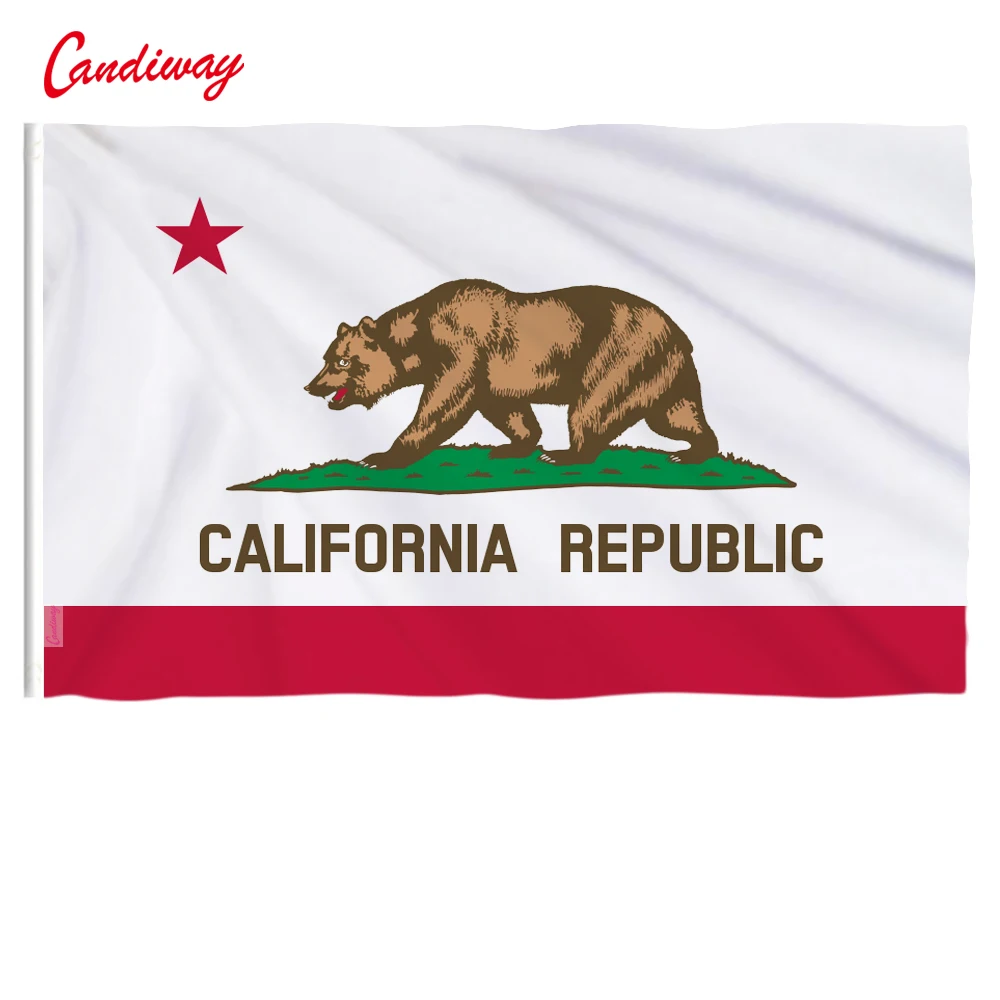 

90 x 150cm California State Flag United States Flag Banner Outdoor Indoor Home Decor