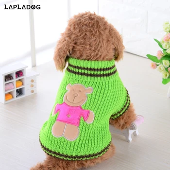 

LAPLADOG Small Dog Clothes Chihuahua Sweater Spring Autumn Cheap Cat Knitwear Puppy Apparel Jumper Pets Outfit Clothing