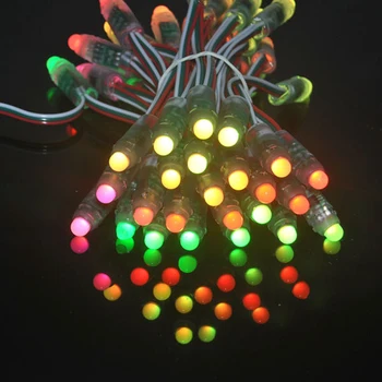 

1000PCS 12mm DC5V WS2811 Module Diffused Digital RGB LED Pixels Full Color Christmas P68 Waterproof Outdoor Lighting LED Pixel