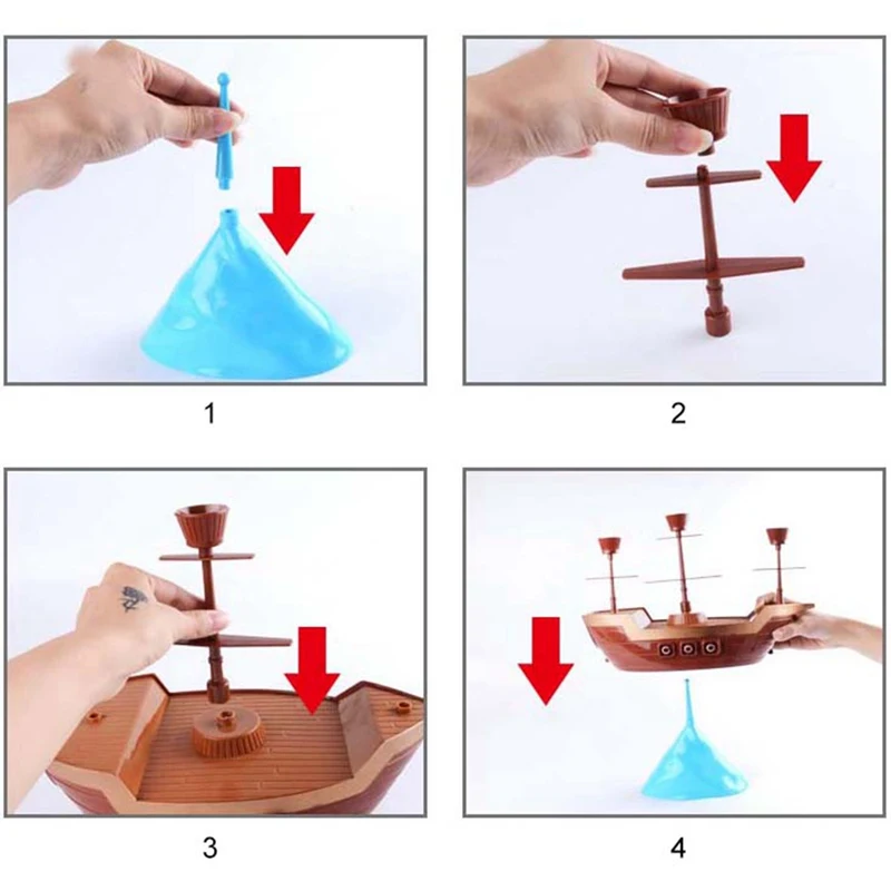 С легкий вес Игрушки для маленьких детей интеллект баланс Пингвин пиратский корабль весело настольная игра для детей подарок на день рождения