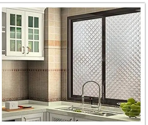 60*200 см волшебная мозаика матовая стеклянная оконная пленка; ПВХ защита конфиденциальности; гостиная спальня Защита от солнца термонаклейки