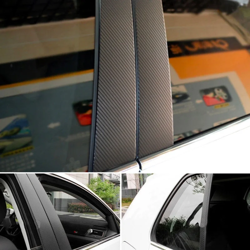 3D Waterproof Carbon Fiber Car Wrap Sheet Film Car Body Sticker Decal Vinyl Self Adhesive 127*30cm Auto Accessories Multi-color