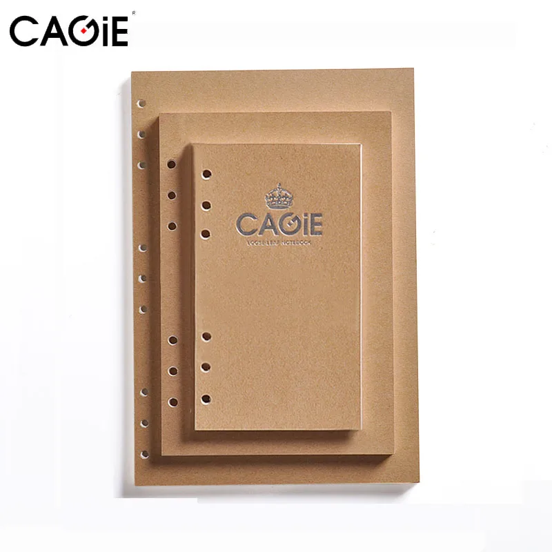 

CAGIE A6/A5/B5 Spiral White Filler Paper Blank Multi-functional Office/School Creative Planner Paper