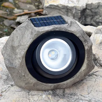 

solar garden solar lamp solar light Large Outdoor Garden LED Solar Decorative Rock Stone Spot Lights Lamp Yard Dropshipping30