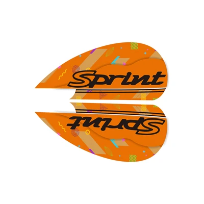 KODASKIN 2D piaggio Body sticker наклейка Спортивная наклейка для Vespa Sprint - Цвет: Orange Black