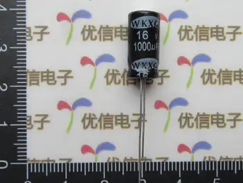 

Free shipping high-quality 16v 1000uf electrolytic capacitor / Aluminum Capacitor 1000UF 16V / Volume 8 * 16MM