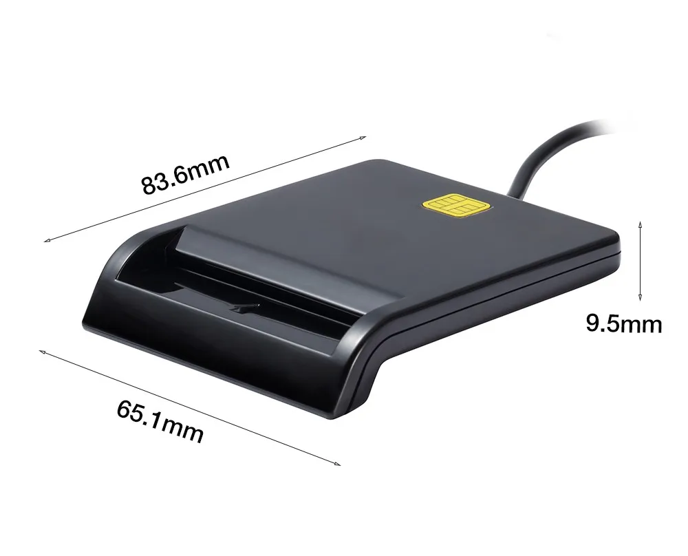 Zoweetek 12026-1 Смарт-кард-ридер DOD военный USB общий доступ CAC EMV USB Смарт-карта адаптер для SIM/ATM/IC/ID карты