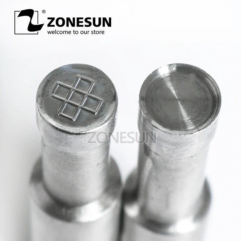 

ZONESUN cross Tablet Press 3D Punch Mold Candy Milk Punching Die Custom Logo For punch die TDP0/1.5/3 Machine Free Shipping