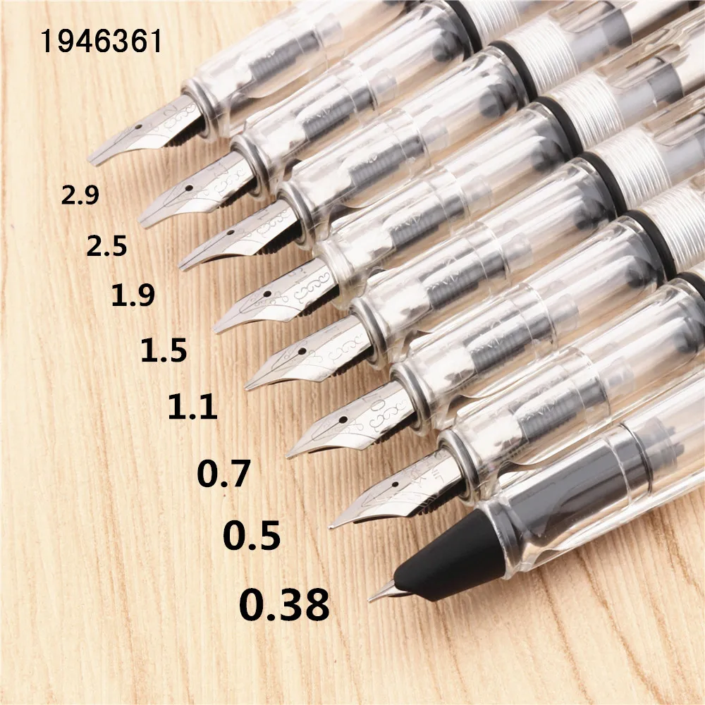 

Jinhao 874 Transparent white Gothic parallel the art flower body art Flat Tip Vinyl Tibetan Arabic Student office Fountain Pen