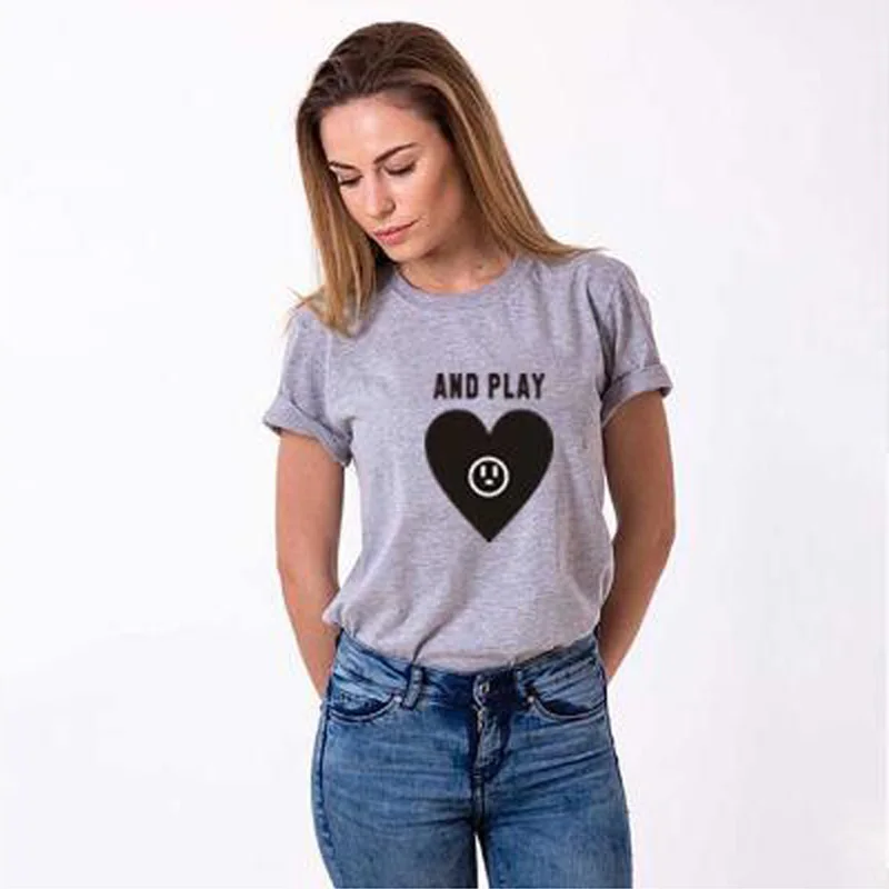 Love Plug And Play парная футболка для мужа жены забавная одежда женщин мужчин