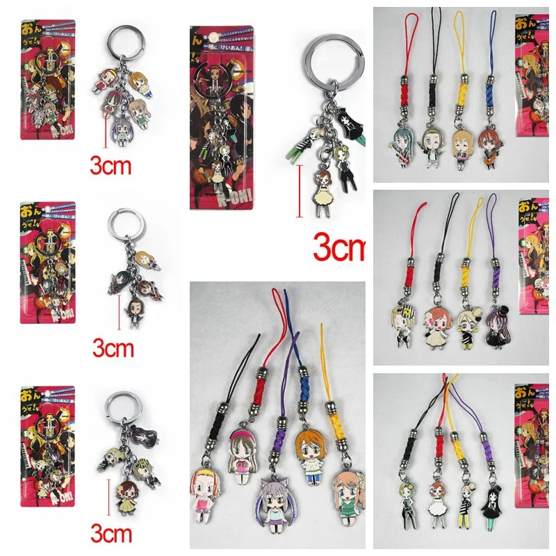 

IVYYE K-ON Comics Anime Metal Key Chains Cartoon Keyring Car Keychain Pendant Toys Keyholder Unisex Gifts NEW