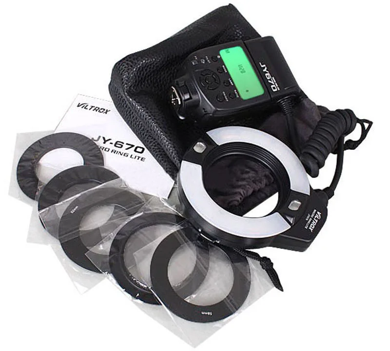 Viltrox JY 670 DSLR камера фото LED макро кольцо Lite Вспышка Speedlite светильник для Canon Nikon Pentax