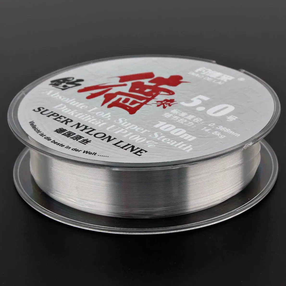 100 м Белая нейлоновая леска 14 3-40.6LB супер невидимая рыболовная Leader Line | Спорт и