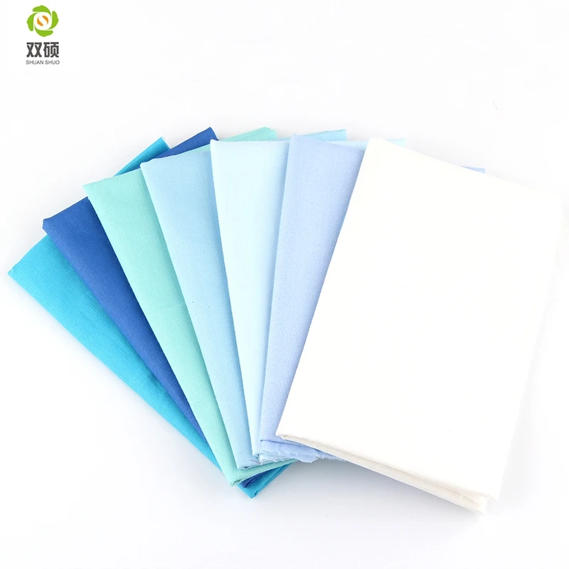 New Solid Tissus Cotton Fabric Telas Patchwork Fabric Charm Quarter Bundles For Sewing Pillow DIY Crafts 10*10 CM