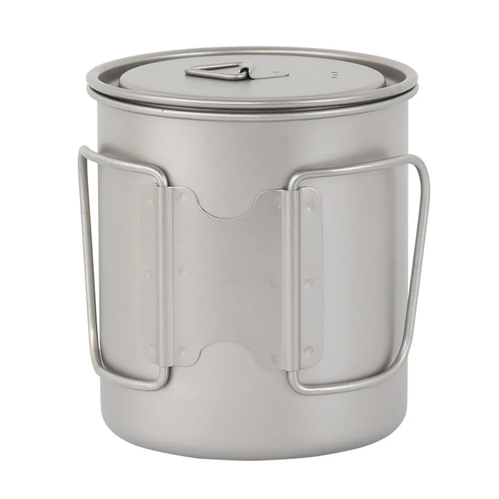 Outdoor Pure Titanium Cup with Folding Handle Portable Outdoor Camping Picnic Cooking Cup Nature Hike Cup Mug of Coffee Tea Outdoor Pure Titanium Cup with Folding Handle Portable Outdoor Camping Picnic Cooking Cup Nature Hike Cup Mug of Coffee Tea