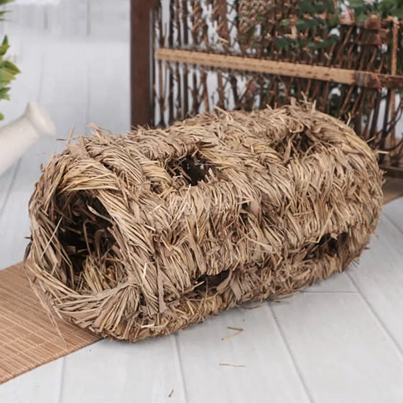 Molar Hamster Grass Net Grass Hand weaved font b Pet b font Toys Cages for Chinchilla