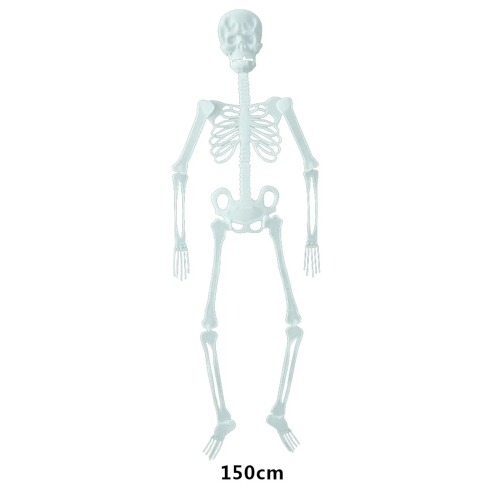 ISHOWTIENDA Scary Halloween Decoration Luminous Hanging Outdoor Party Horror Movable Skull Skeleton -Cosplayware Store