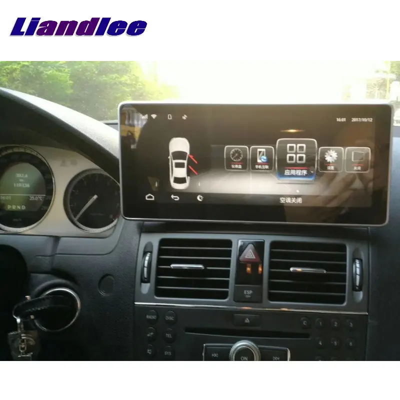 Best Liandlee Car Multimedia Player NAVI For Mercedes Benz MB C Class W204 2008~2010 CarPlay Adapter Radio Stereo GPS Navigation 4
