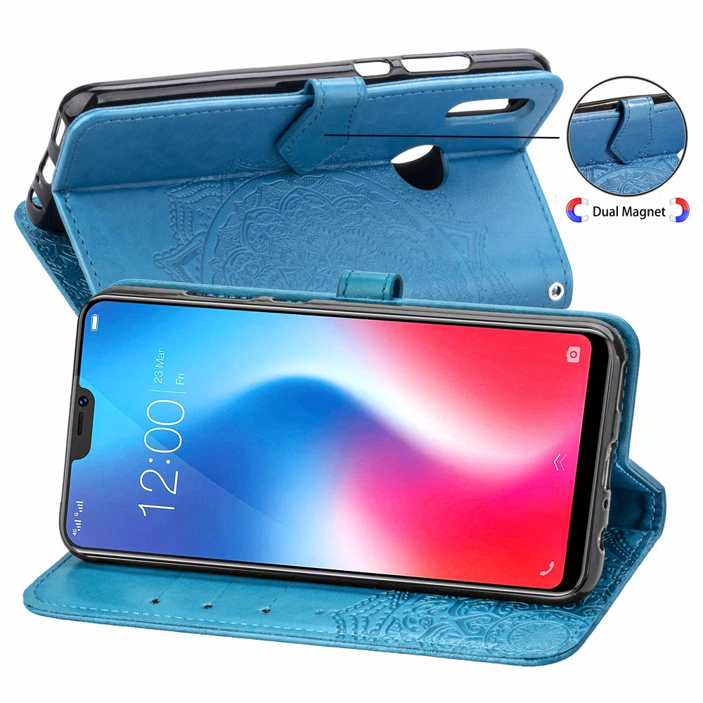 Чехол книжка для телефона Vivo Y83 Y81 Y97 Y93 V9 Y85 Y89 кожаный чехол бумажник чехол|Бамперы|