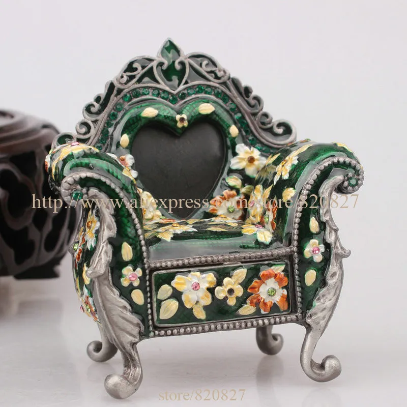 Buy Miniature Chair Jewelry Trinket Box Bejeweled