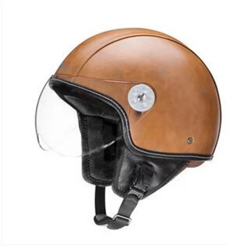 

Retro Cruiser Motorcycle Helmet Chopper 3/4 Open Face Vintage Helmet 381Z Moto Casque Casco motocicleta Capacete Pilot helmets