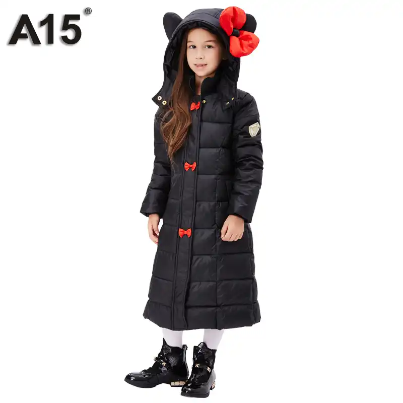 A15 Girls Down Jacket 2017 Brand Teenage Winter Coats Children