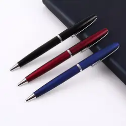 Индивидуальное канцелярские ручка с заказным логотипом Бизнес Реклама металл шариковая ручка подарок для офиса школы 300 шт./лот