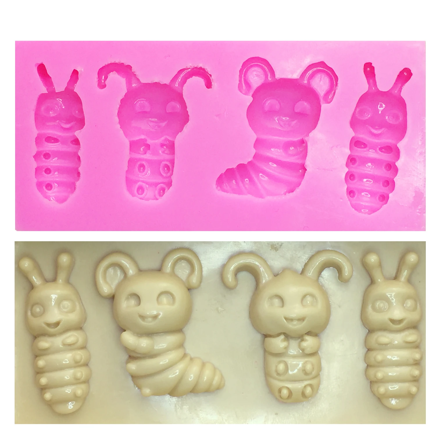 

M1105 Insect baby shape fondant silicone mold baking for cake decorating tools used to easily create poured sugar