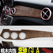 Яндекса Персик Дерево Стиль углеродного волокна стиль интерьер автомобиля модифицированный автомобиль Интерьер личность для CLA GLA200/220/260