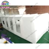 10X5X3.5m White Car Spray Paint Booth Factory Price Inflatable Paint Spray Booth With Free Air Blower 4