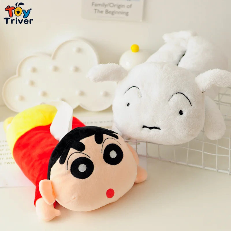 Японское аниме Shin Chan Crayon плюшевая игрушка мягкая кукла коробка для салфеток