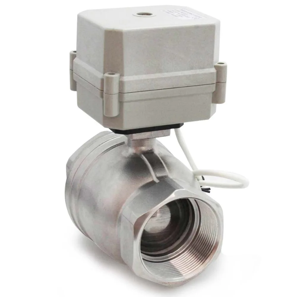 Motorized Ball Valve 2" DN50 AC110V 240V CR5 02 Stainless Steel 304