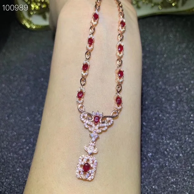 925 Sterling Silver Ruby Lady Pendant AmaranTeen 925 Sterling Silver Ruby Lady Pendant AmaranTeen