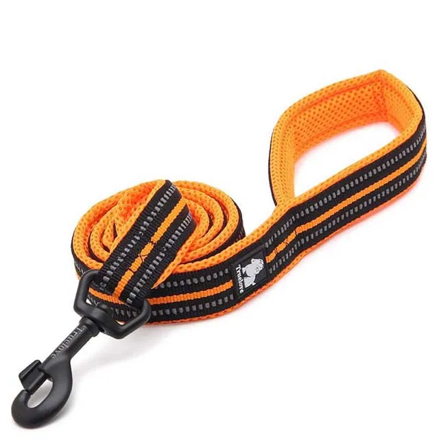 Truelove, мягкий поводок для собак домашних животных, шлейка и ошейник, светоотражающая нейлоновая сетка, для прогулок, 11 цветов, длина 200 см, для прогулок - Цвет: Orange