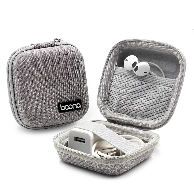 Earphone Accessories Case Bag Headphones Portable Storage Box | Электроника