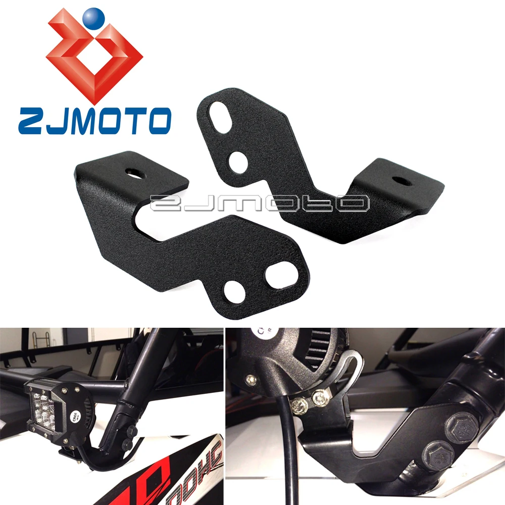 

UTV LED Work Light Mount Bracket Bar Light Brackets Holder For Polaris RZR 1000 RZR 900 Spotlight Mount Bracket