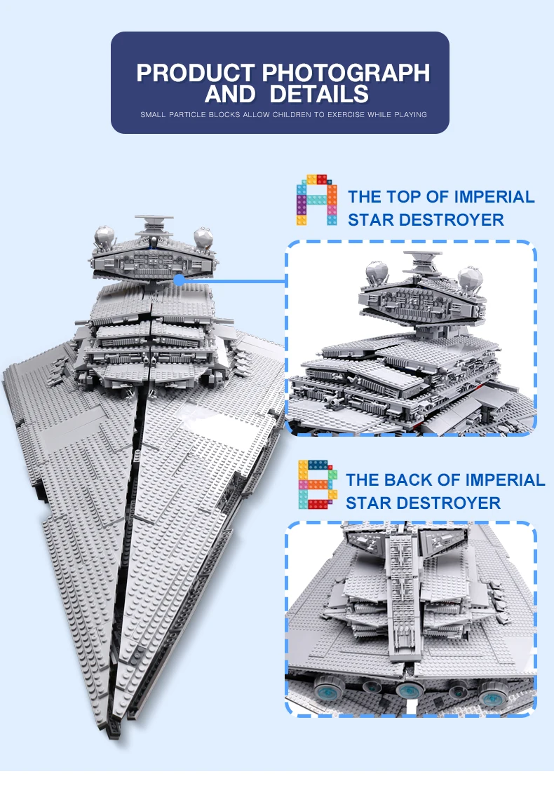 DHL 05027 Звездные серии войны императора бойцов звездного корабля модель образовательный строительный комплект блоки кирпичи совместимые 10030 детские игрушки