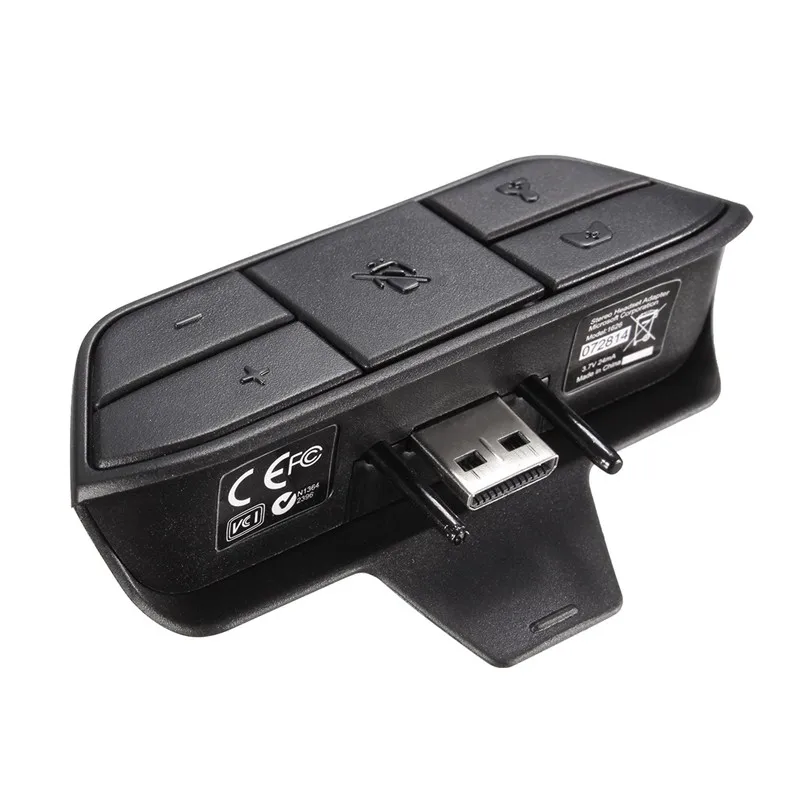 

Black Stereo Headset Adapter Headset Audio Adapter Headphone Converter For Microsoft Xbox One Wireless Game Controller