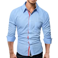 Бренд Мода г. мужские рубашки с длинными рукавами Топы корректирующие Цвет Повседневное мужская одежда Рубашки для мальчиков тонкий Для мужчин рубашка 3XL asdf 10