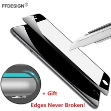 Full Cover Protective Glass For iPhone X 6 6s 7 8 Plus Tempered Glass For iPhone X 6 7 8 Glass Screen Protector Film Cover Foil
