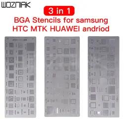 3 вещи/1 партия, универсальныеbga трафареты для Samsung HTC Huawei андроид MTK непосредственно с подогревом трафареты для исправления дефектов пайки BGA