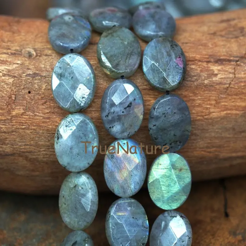20170926-BE6363- Faceted Oval Shape Beads Labradorite Beads--0g_2