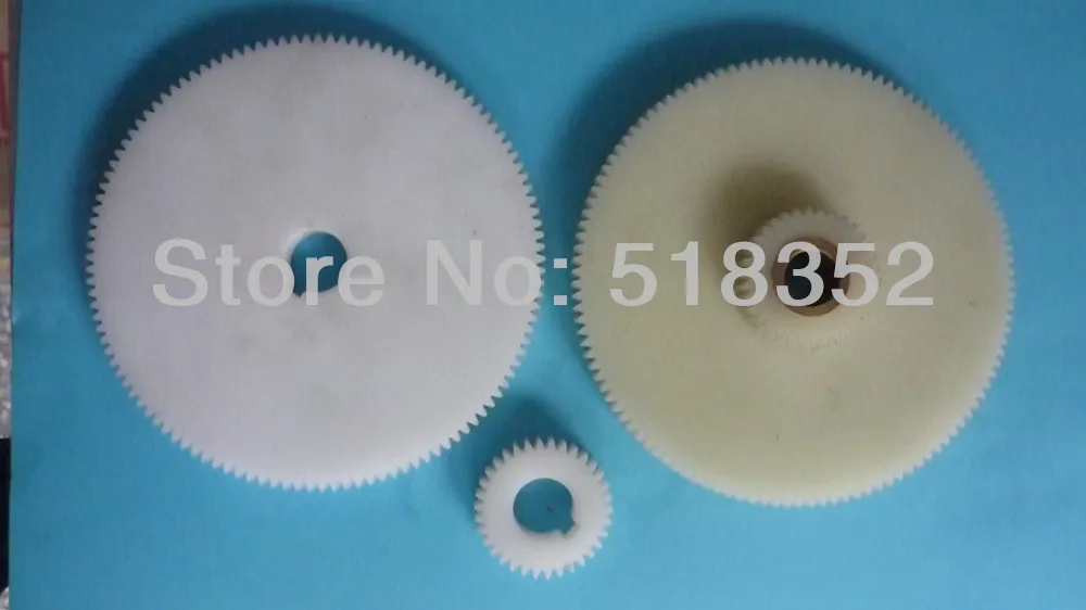 Nylon Timing Gear Set Including 3 Pieces for EDM Wire Cut Machine Parts