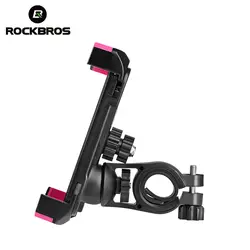 ROCKBROS регулируемый велосипедный держатель для телефона зажим руля подставка для велосипеда Кронштейн для мобильного телефона gps