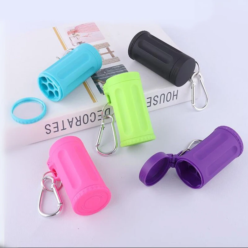 Durable Portable Mini Ashtray Pocket Ashtray Keychain Candy Color Car Ashtray Italy Outdoor Smoking Accessories Beach Ashtray