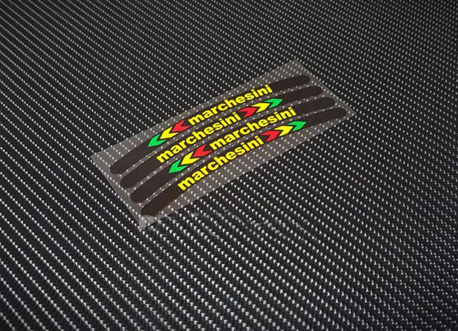 

4Xrims Wheel sticker motorcycle wheel rim stickers vinyl for Italy MARCHESINI fit 10/12" WHEEL motorcycle race decals