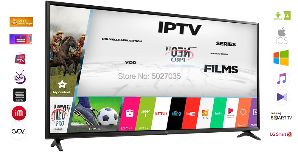 NEOpro Iptv подписка французский арабский iptv smart pro smart tv Европа итальянский польский Испанский Великобритания, Португалия Спортивный канал