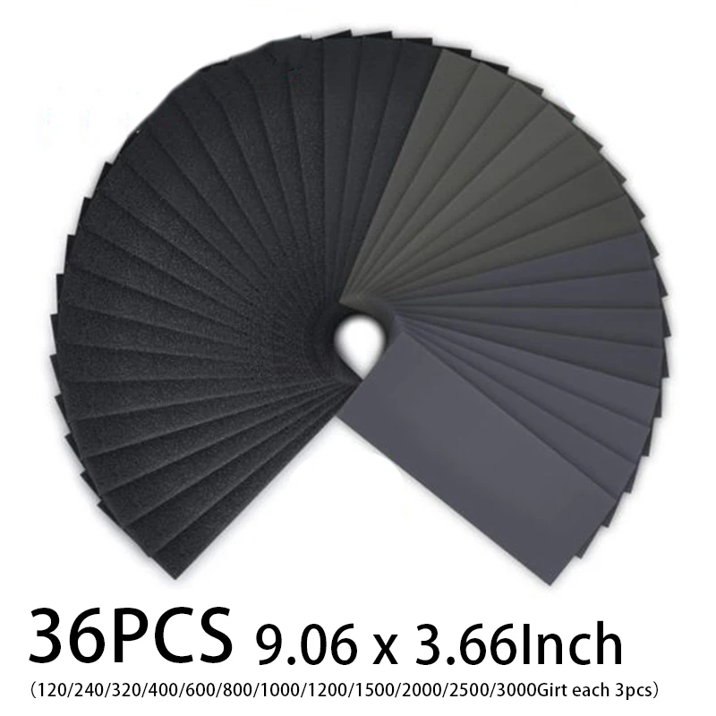 

Sandpaper Sand Paper Sanding Sheets Assorted Grit Wet Dry Wood Automotive Metal