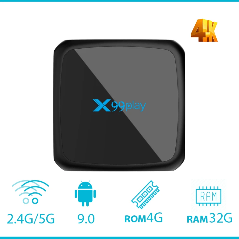 X99play RK3318 Android 9 0 4 Гб 64 ТВ коробка HDMI 2 4G 5G двойной wifi 100M LAN 3D USB3.0 воздушная мышь и
