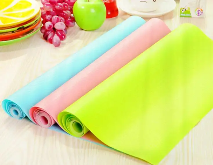 

1PC 30*150cm EVA Wardrobe Mat Washable Solid Color Anti-Slip Anti-Oil Pad Cabinet Pad Drawer Moisture-Proof House Tools OK 0863